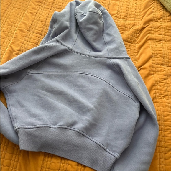 Dark lavender lululemon cropped full zipped scuba - Picture 2 of 3